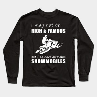 Snowmobile Enthusiast's Humorous Delight T-Shirt Long Sleeve T-Shirt